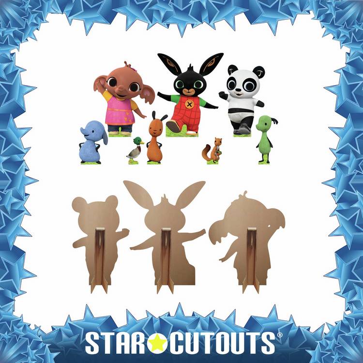 Bing Sula Pando cardboard cutout set pack of 3 (British brand)