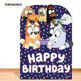 Star Cutouts Bluey and Friends cardboard backdrop, UK version