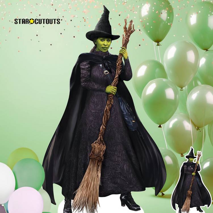 Star Cutouts Wicked Elphaba cardboard cutout, UK version