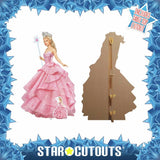 Star Cutouts Wicked Glinda pink cardboard cutout 150cm - British product