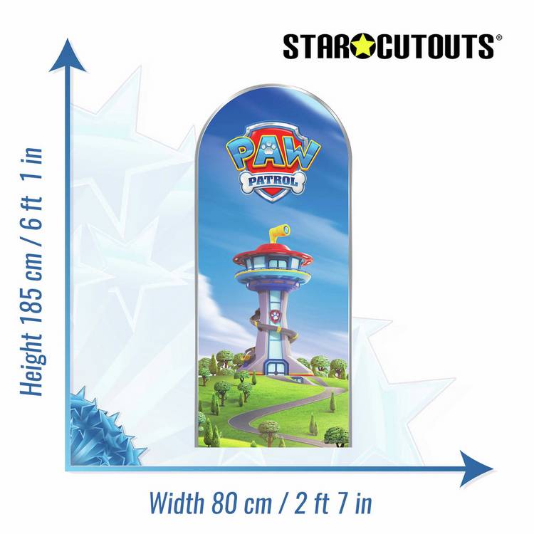 Star Cutouts Paw Patrol logo cardboard cutout party backdrop - British product