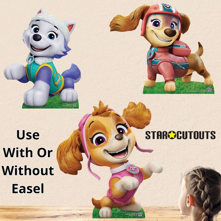 Paw Patrol cardboard cutout Skye Liberty Everest, imported from the UK