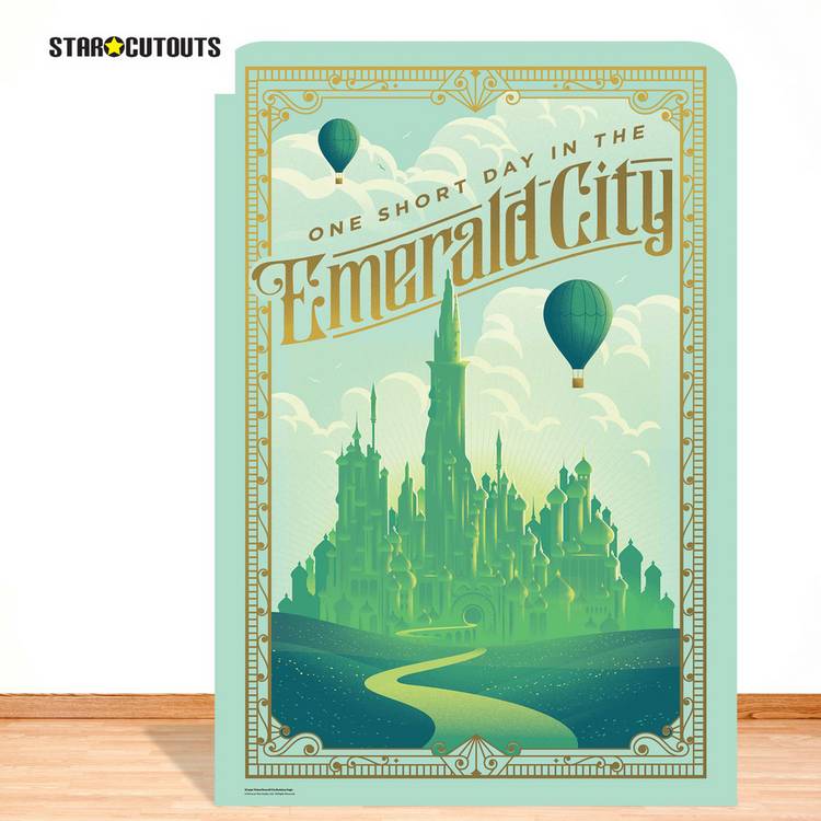 Star Cutouts Wicked Emerald City cardboard cutout large size, UK version