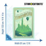 Star Cutouts Wicked Emerald City cardboard cutout large size, UK version