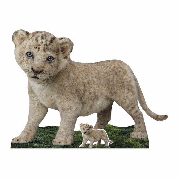 Star Cutouts Wicked lion cub cardboard cutout, imported from the UK