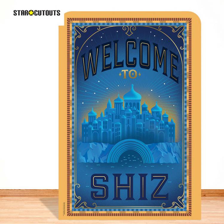 Star Cutouts Wicked Welcome To Shiz cardboard cutout - British product