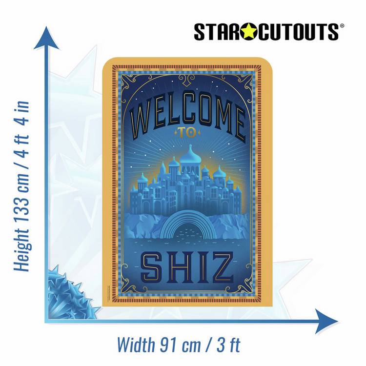Star Cutouts Wicked Welcome To Shiz cardboard cutout - British product