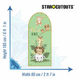 Star Cutouts Wild One jungle cardboard backdrop, imported from the UK
