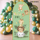 Star Cutouts Wild One jungle cardboard backdrop, imported from the UK