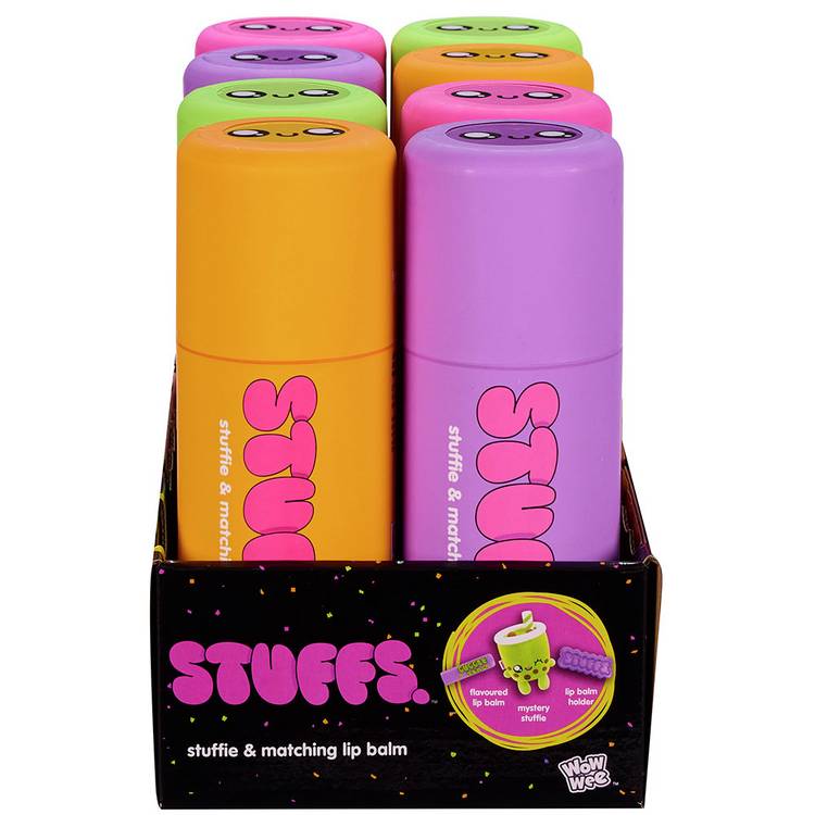 Stuffs Self Care collectable toy surprise plushie lip balm (British brand)
