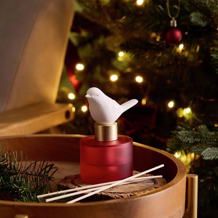 Argos Home Christmas Spice diffuser 90ml with robin, UK version