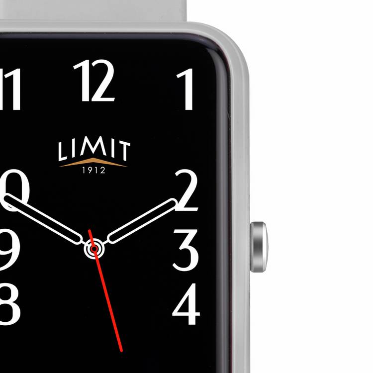 Limit men's grey silicone strap calling smartwatch, imported from the UK