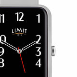 Limit men's grey silicone strap calling smartwatch, imported from the UK