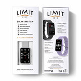 Limit men's grey silicone strap calling smartwatch, imported from the UK