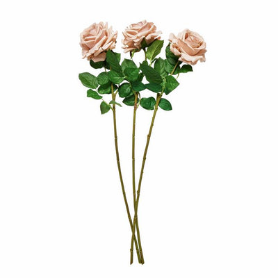 Argos Argos Home Artificial Pink Touch Rose Stem 3 Pack 66cm- Buy online at McGrocer
