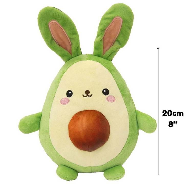 Foodibles avocado bunny scented soft toy large, imported from the UK