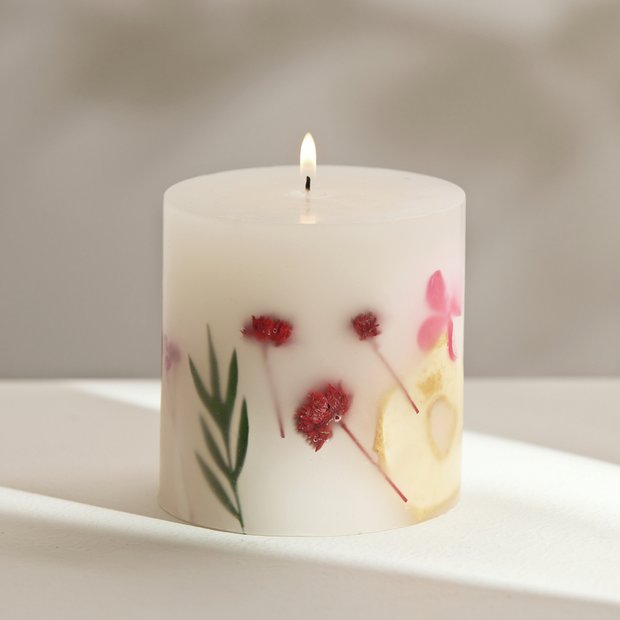 Argos Home Inclusion Candle peony white lily 10.16cm, UK version