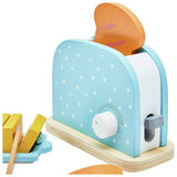 Chad Valley wooden toaster toy 11.5cm, imported from the UK