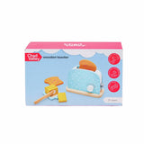 Chad Valley wooden toaster toy 11.5cm, imported from the UK