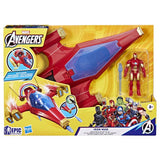 Marvel Avengers Iron Man action figure with battle jet, imported from the UK