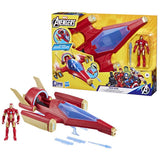 Marvel Avengers Iron Man action figure with battle jet, imported from the UK