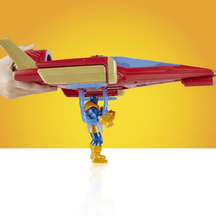 Marvel Avengers Iron Man action figure with battle jet, imported from the UK