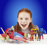 Marvel Avengers Iron Man action figure with battle jet, imported from the UK