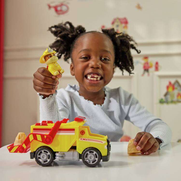 PAW Patrol Fire Rescue Rubble dump truck toy, imported from the UK