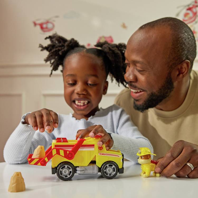 PAW Patrol Fire Rescue Rubble dump truck toy, imported from the UK