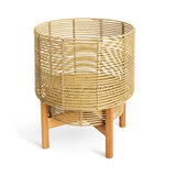 Habitat large woven rattan planter with stand H42cm, UK version