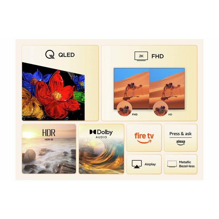 TCL QLED Smart TV 43 inch (British brand)