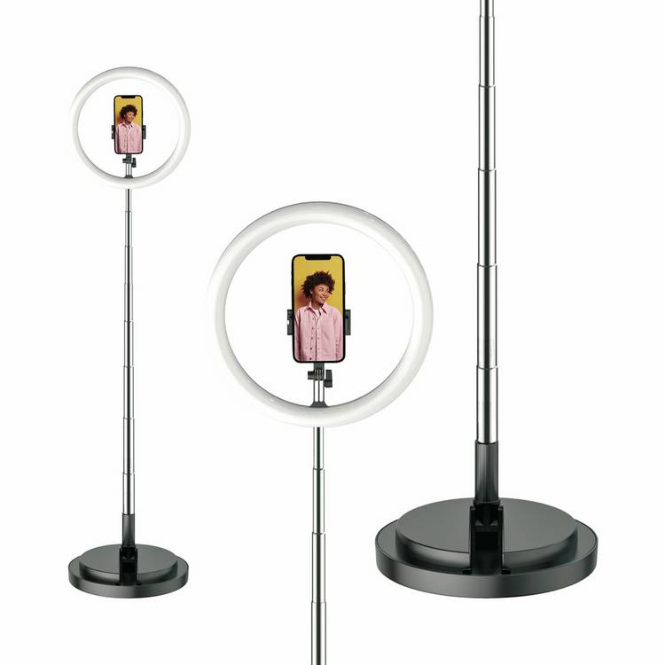 Juice folding selfie ring light stand black, UK version