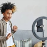 Juice folding selfie ring light stand black, UK version