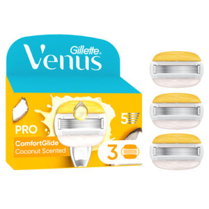 Gillette Venus Pro ComfortGlide Coconut Scented Women's Razor Blades with Olay Moisturiser