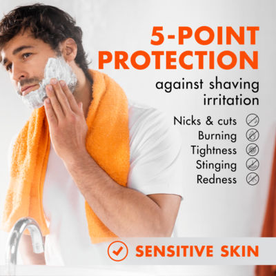 Gillette Fusion sensitive shaving gel 200ml, UK version
