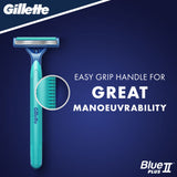 Gillette BlueII Slalom disposable razors x8, UK version