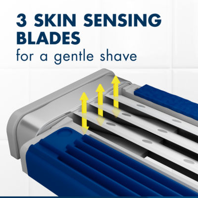 Gillette Blue3 disposable razors x4 (British brand)