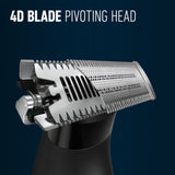 King C. Gillette Style Master Beard Trimmer, with 1 Replaceable 4D Blade and 3 Interchangeable Combs