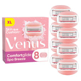 Gillette Venus Comfortglide Spa Breeze razor blade refills 8 blades (British brand)