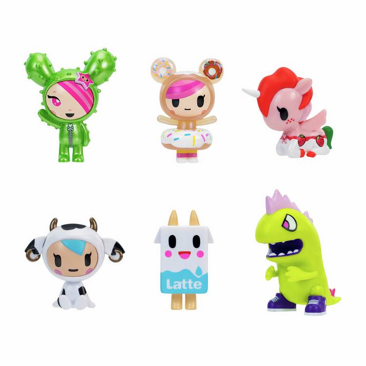Tokidoki 6 figures multipack 2 inch collectibles (British brand)