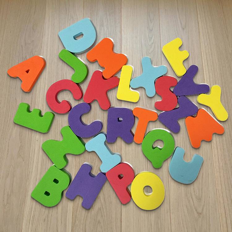 Chad Valley foam alphabet letters bath set 26 pieces, UK version