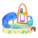 Bluey Whale Water Park Playset with colour-change rashie (British brand)