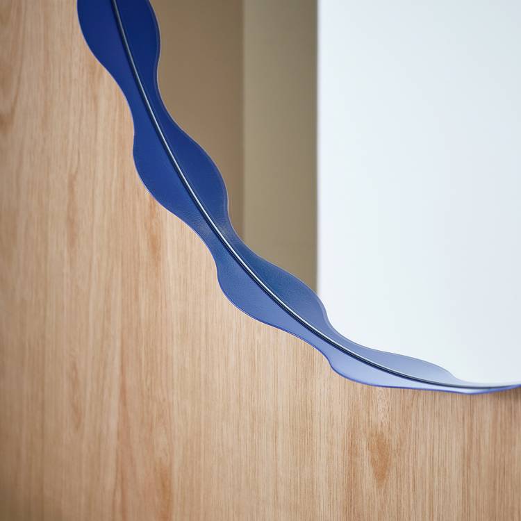 Habitat blue round mirror 60cm - British product