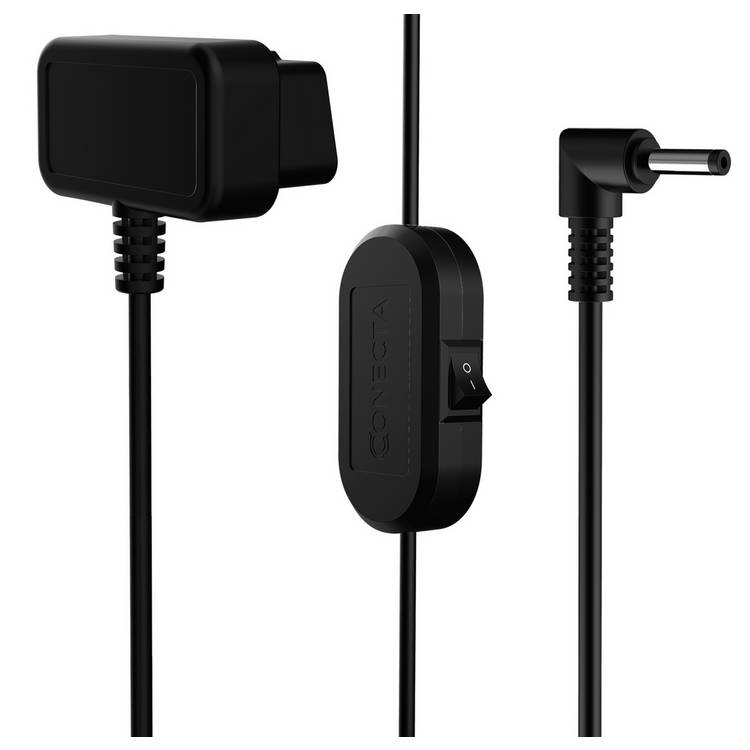 Blackvue Conecta Pro power cable black - British product