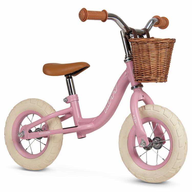 Huffy Vintage kids balance bike in Dusted Pink 10 inch (British brand)