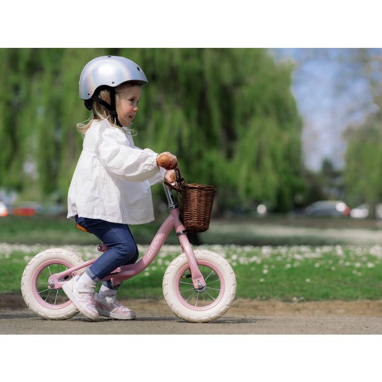 Huffy Vintage kids balance bike in Dusted Pink 10 inch (British brand)