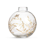 Argos Home clear bud vase with gold detailing, UK version