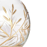 Argos Home clear bud vase with gold detailing, UK version