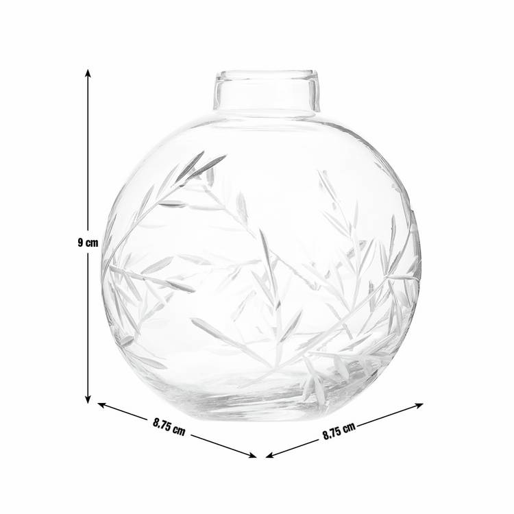Argos Home clear bud vase with gold detailing, UK version