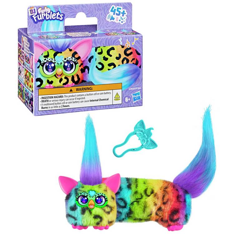 Furby Furblet Rainbow Games interactive plush toy - British product